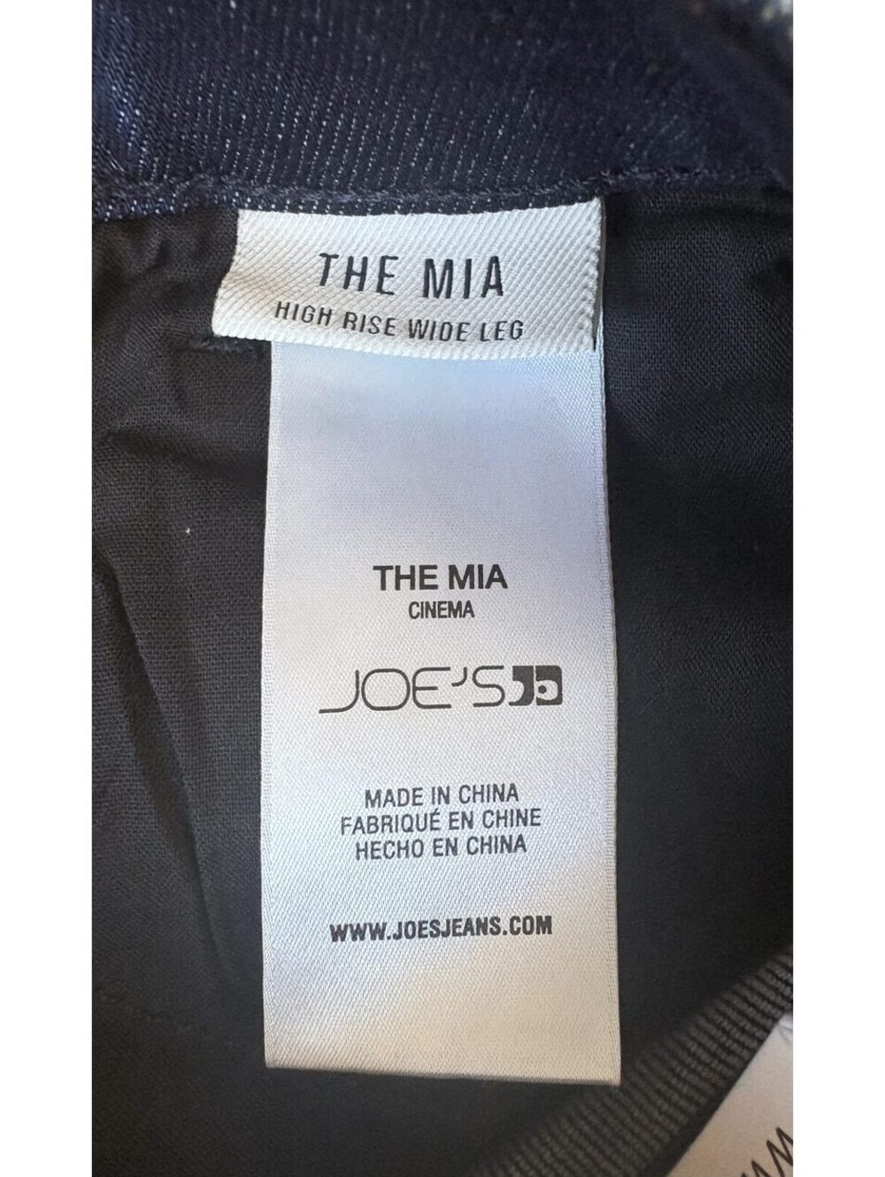 Joe’s Jeans The Mia High Rise Wide Leg Jeans Cinema Dark Wash NWT Size 29 in. - Picture 9 of 9